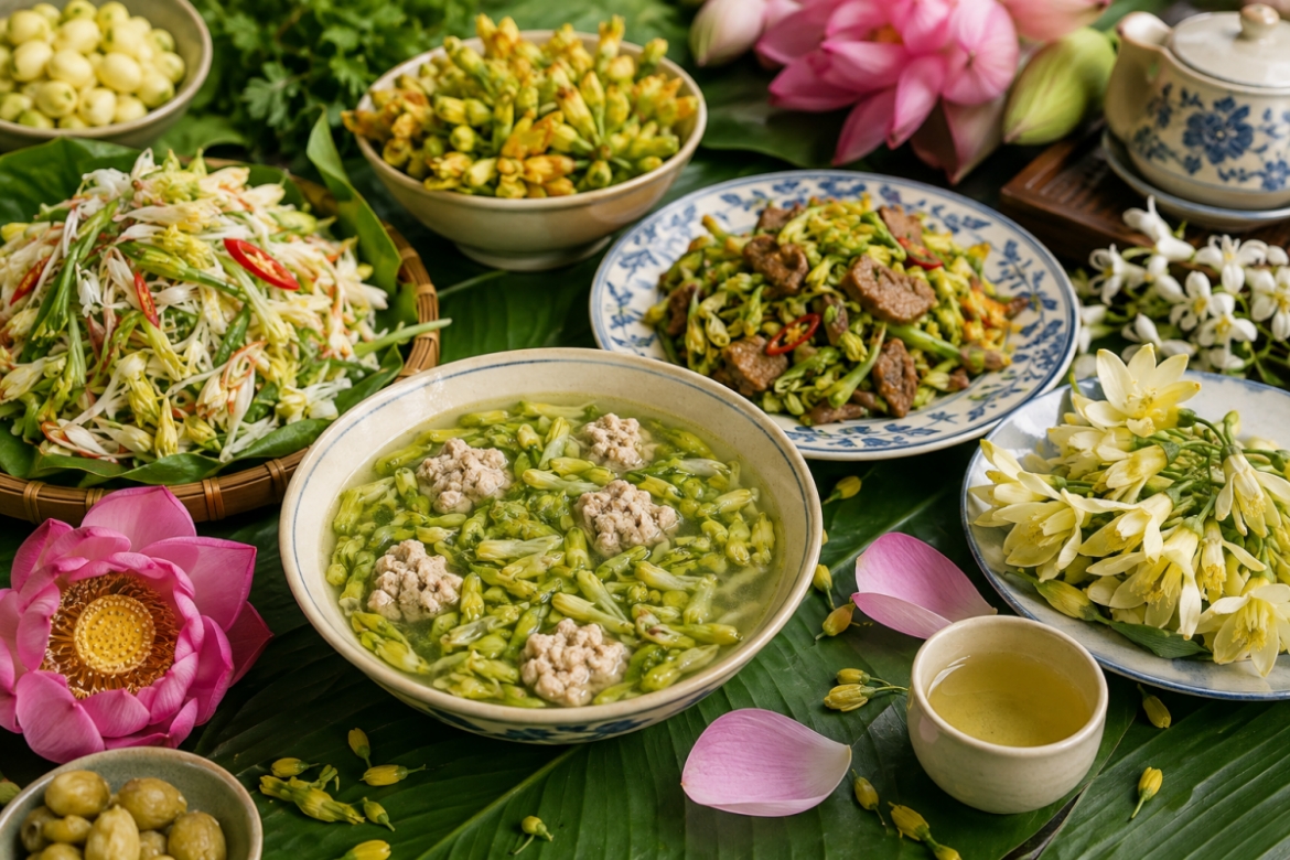 hoa va su bien tau trong am thuc viet hinh anh 3