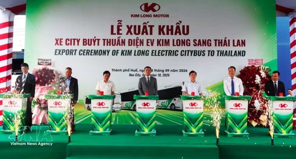kim long motor exports first batch of electric buses to thailand picture 1