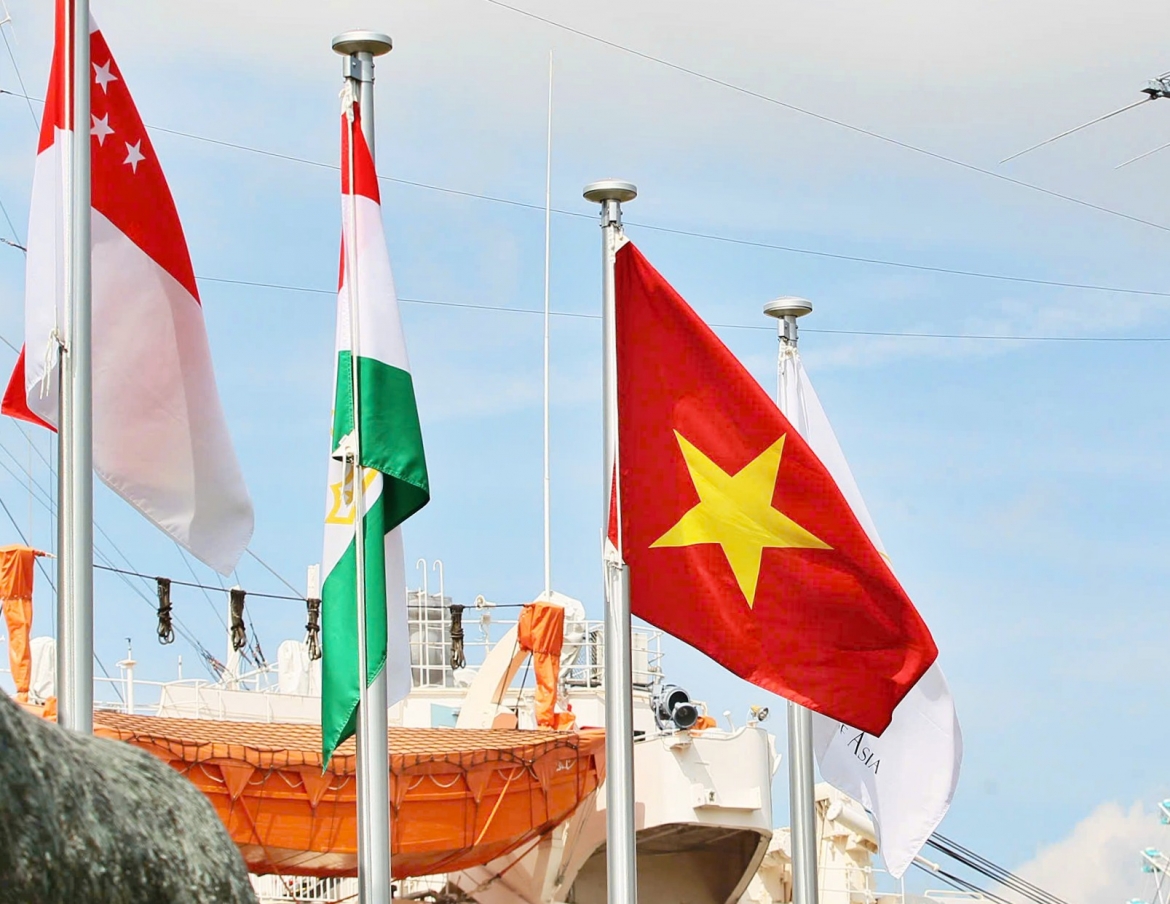 le thuong co asiad 2026 quoc ky viet nam tung bay tai nagoya hinh anh 1