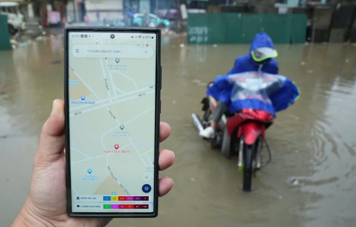 mua lon gay ngap khap noi, ban do mua ngap cua ha noi vua ra mat da te liet hinh anh 2