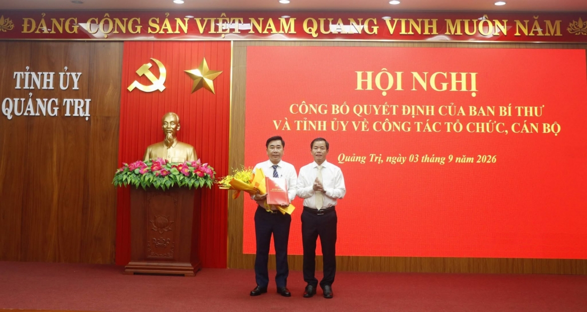 quang tri cong bo quyet dinh cua ban bi thu ve cong tac can bo hinh anh 1