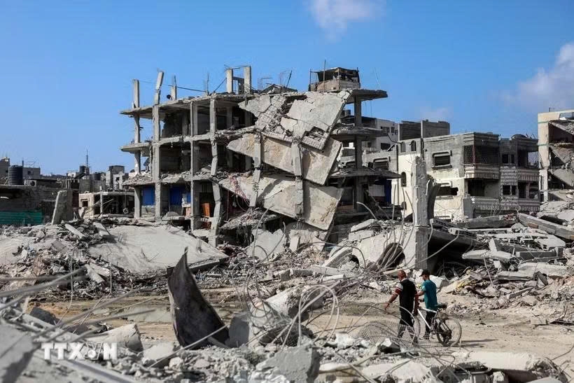 vu sap nha o gaza khien it nhat 20 nguoi palestine thiet mang hinh anh 1