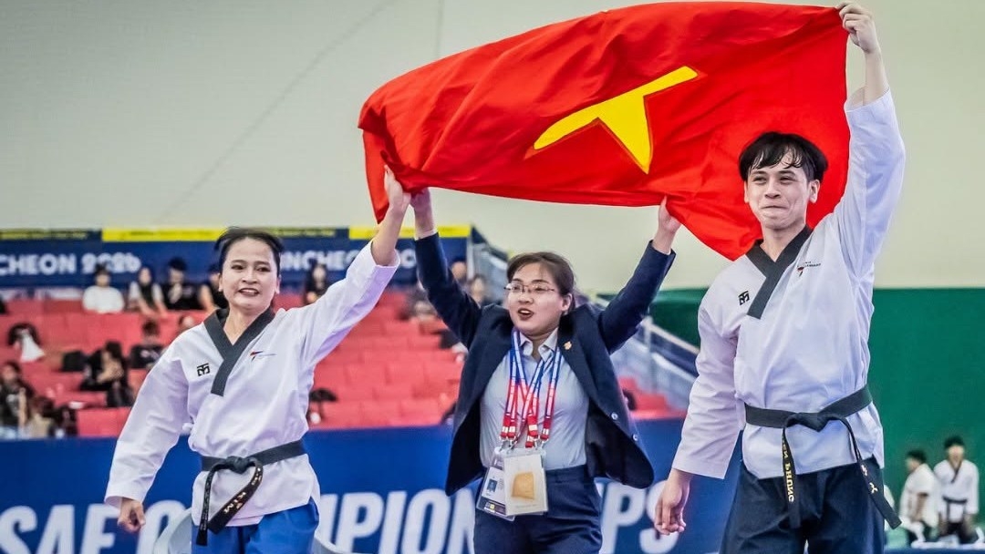 Taekwondo Việt Nam giành HCV đầu tiên tại giải thế giới 2026