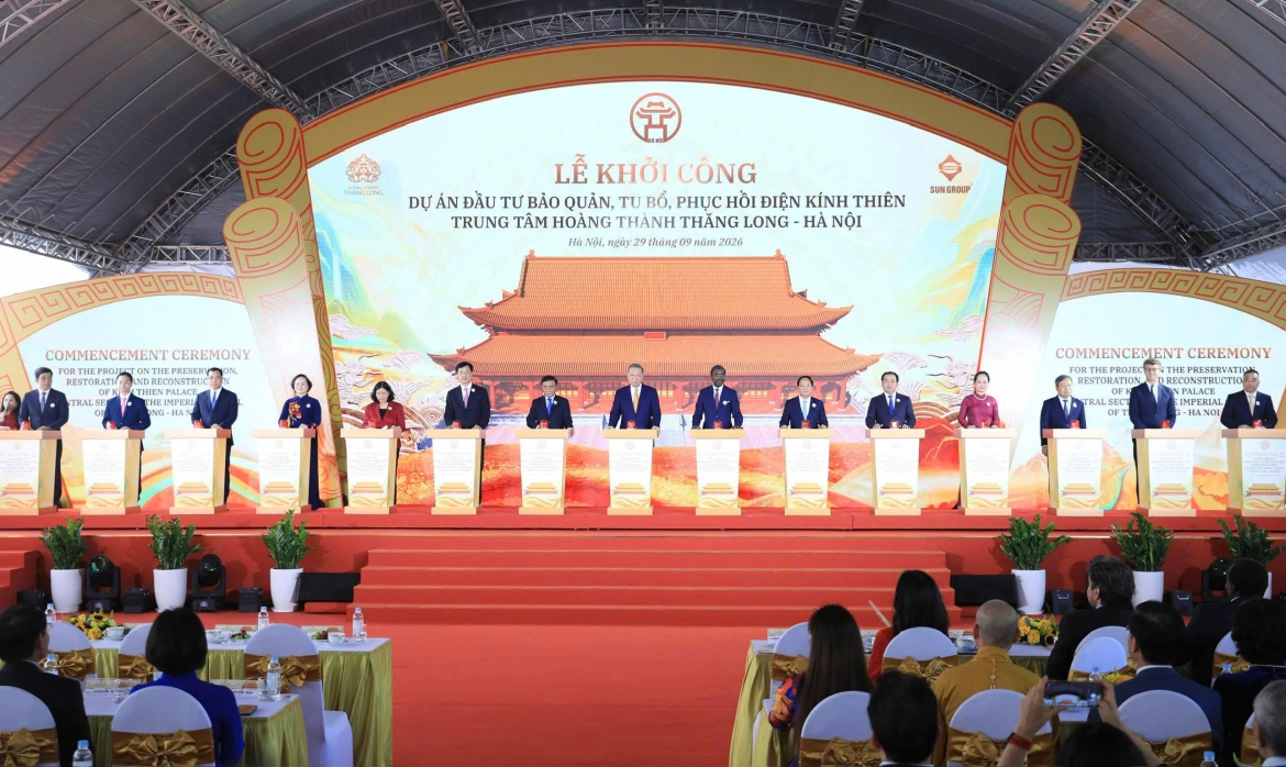 Tổng Bí thư, Chủ tịch nước Tô Lâm dự Lễ khởi công Dự án phục hồi Điện Kính Thiên