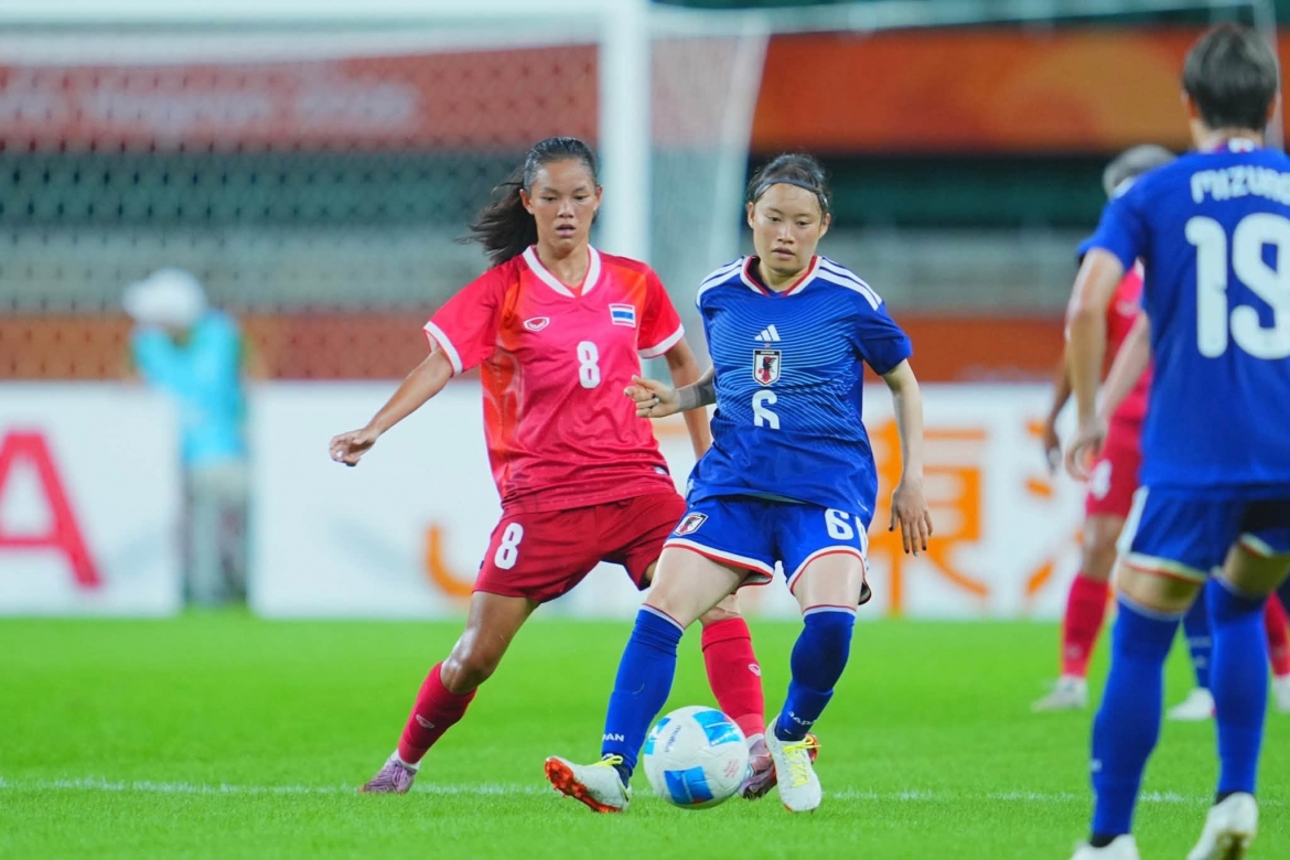 Dt nu thai lan thua 0-8 truoc nhat ban o asiad 2026 hinh anh 1