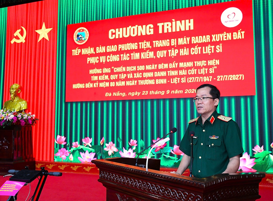 quan khu 5 tiep nhan may radar xuyen dat phuc vu tim kiem, quy tap hai cot liet si hinh anh 2