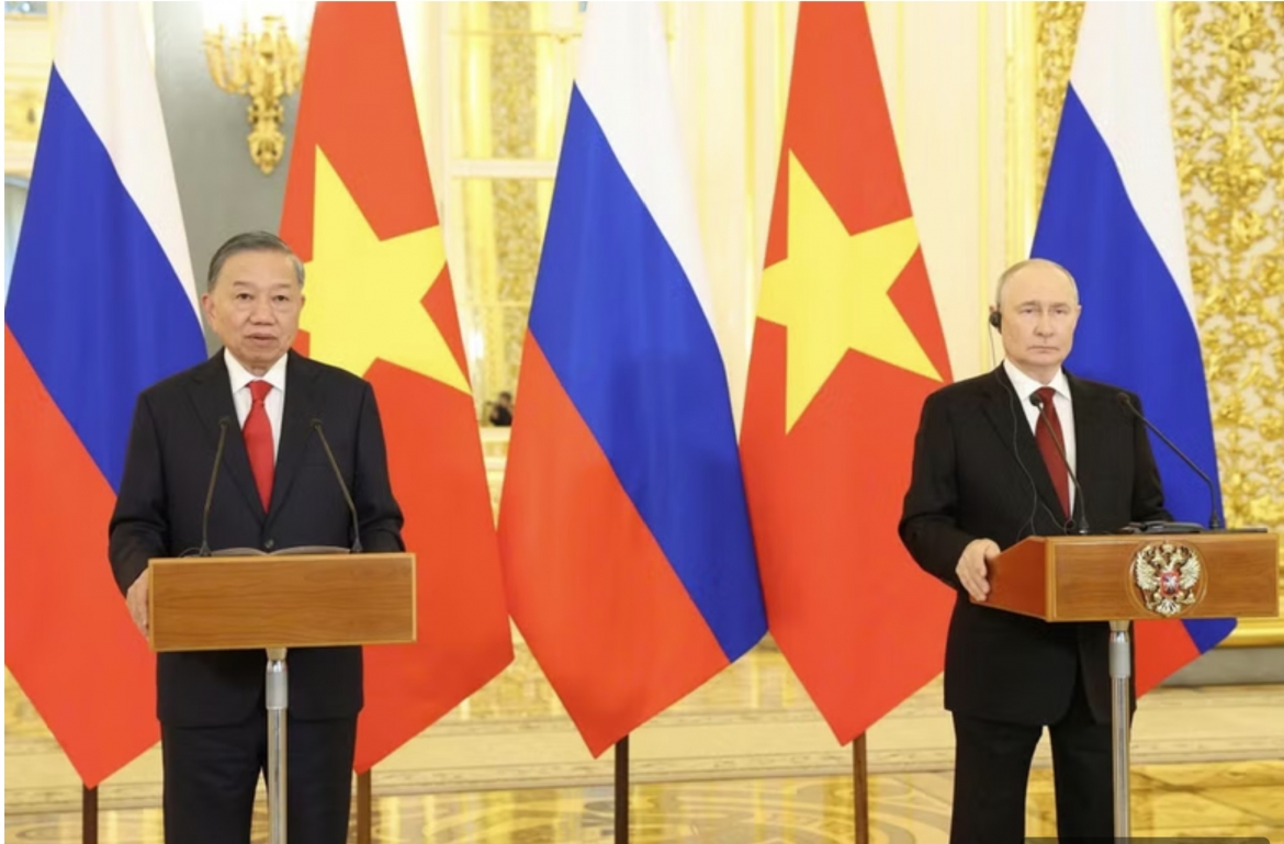 Truyền thông Nga đưa tin về chuyến thăm của Tổng Bí thư, Chủ tịch nước Tô Lâm