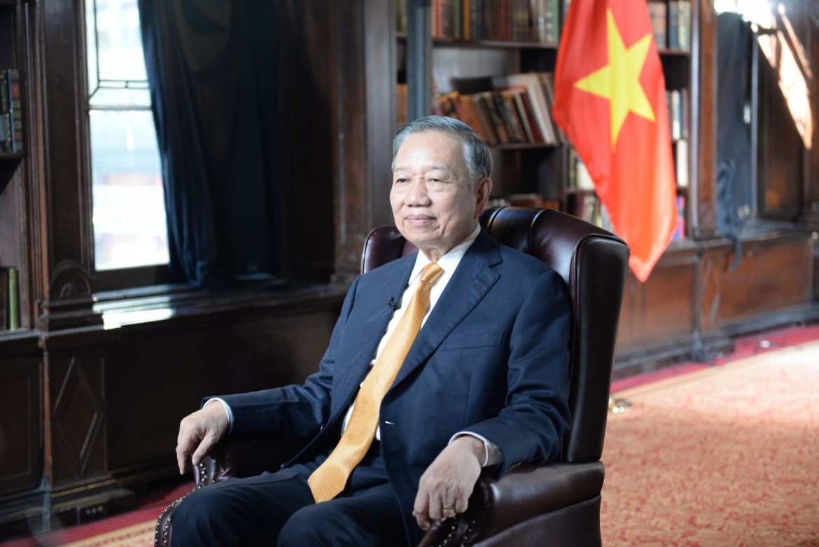 Tổng Bí thư, Chủ tịch nước Tô Lâm trả lời phỏng vấn kênh truyền hình Bloomberg TV