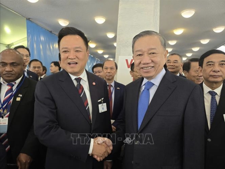 tong bi thu, chu tich nuoc to lam gap lanh dao cac nuoc du ky hop Dai hoi dong lhq hinh anh 1