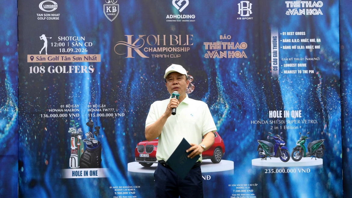 108 golfer hội tụ tại giải golf Cúp Báo Thể thao và Văn hóa
