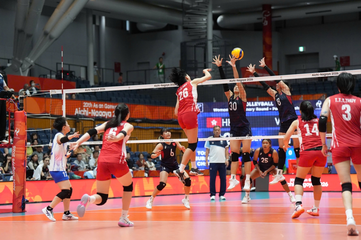 truc tiep bong chuyen nu viet nam 2-0 hong kong trung quoc asiad 2026 hinh anh 2