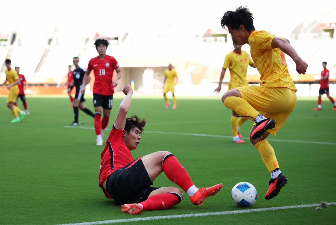 nguoc dong danh bai u23 trung quoc, u23 han quoc doat vao ve chung ket asiad 2026 hinh anh 16