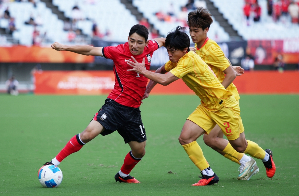 nguoc dong danh bai u23 trung quoc, u23 han quoc doat vao ve chung ket asiad 2026 hinh anh 1