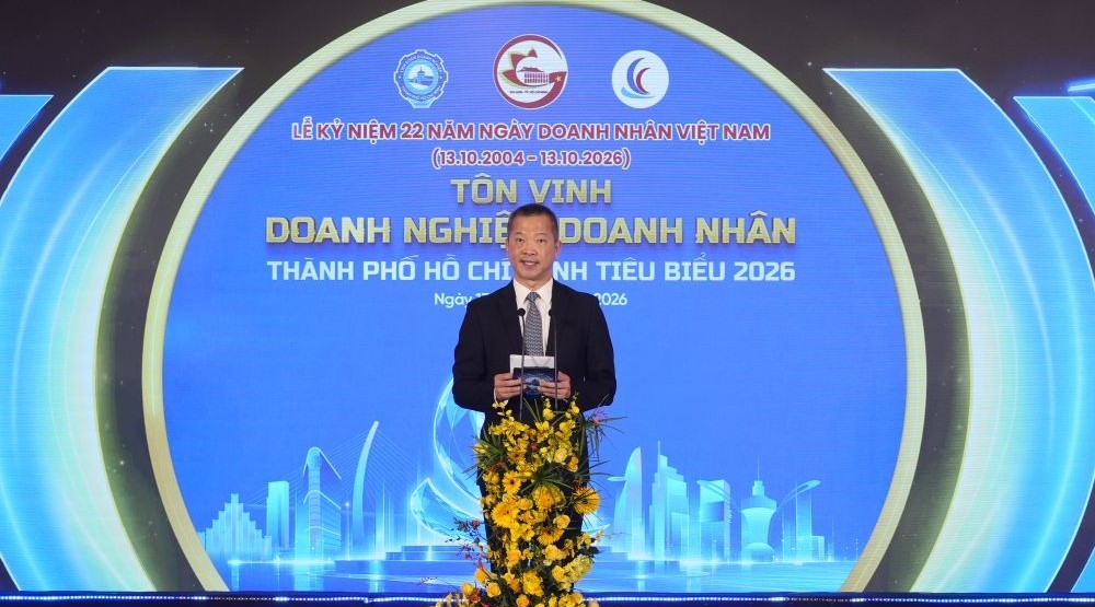 Trao danh hiệu Doanh nghiệp, Doanh nhân TP.HCM tiêu biểu năm 2026 cho 196 đơn vị