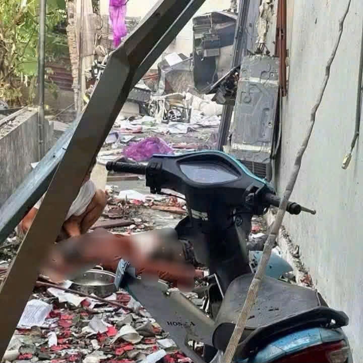 no lon tai hai phong, 2 nguoi bi thuong nang hinh anh 1