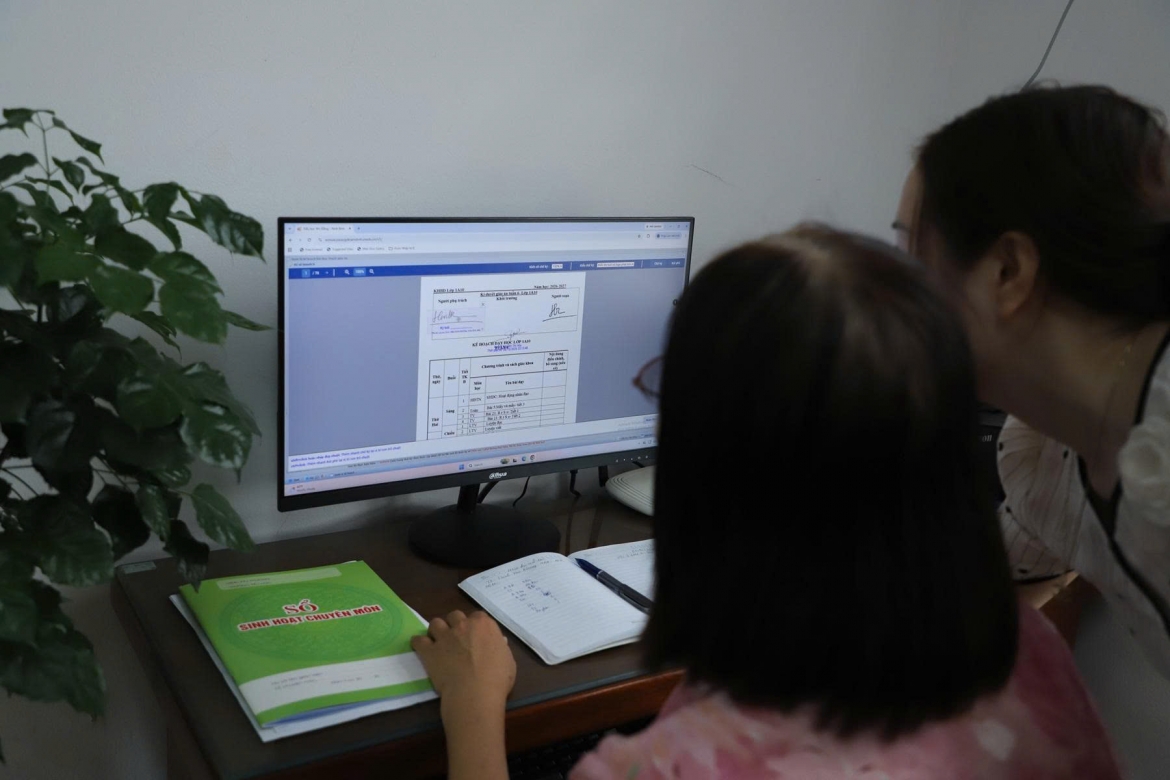 Trường Tiểu học Yên Đồng làm chủ công nghệ số: Điểm tựa vững vàng từ chi bộ Đảng