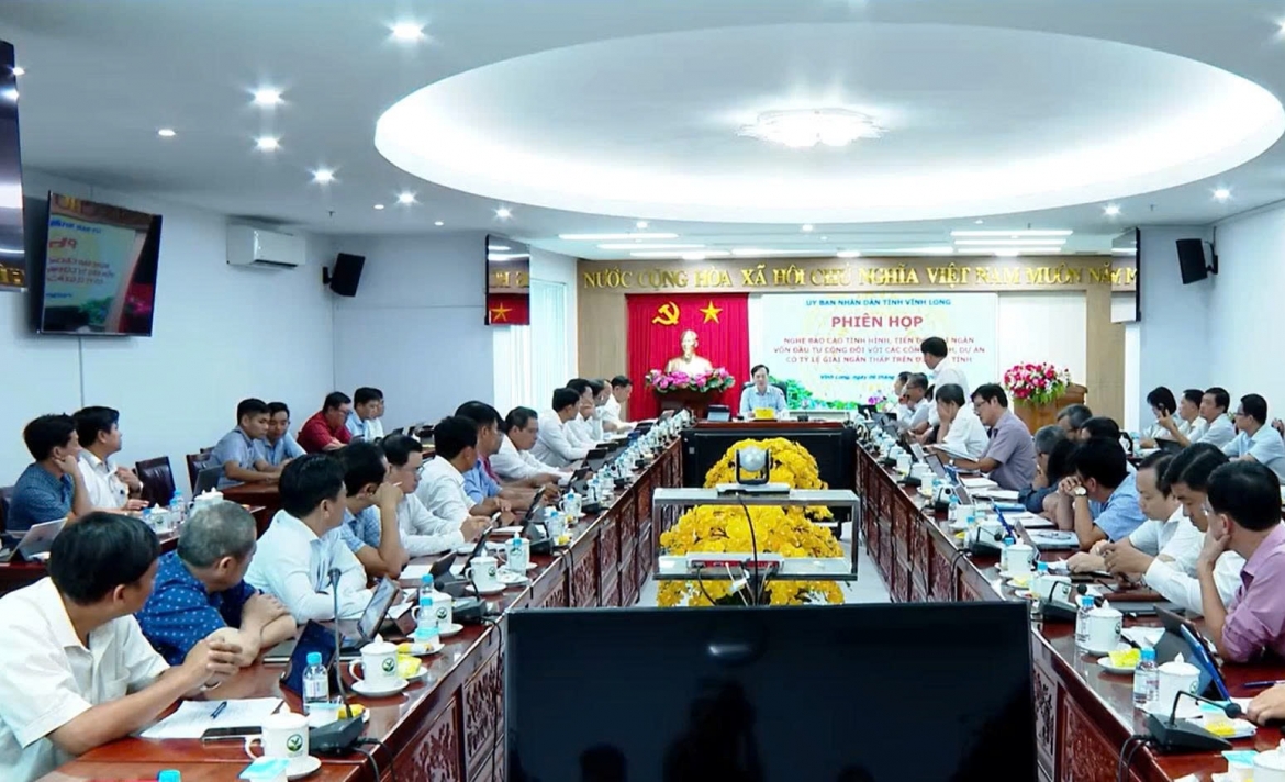 Vĩnh Long giải ngân vốn đầu tư công thấp so với bình quân chung cả nước