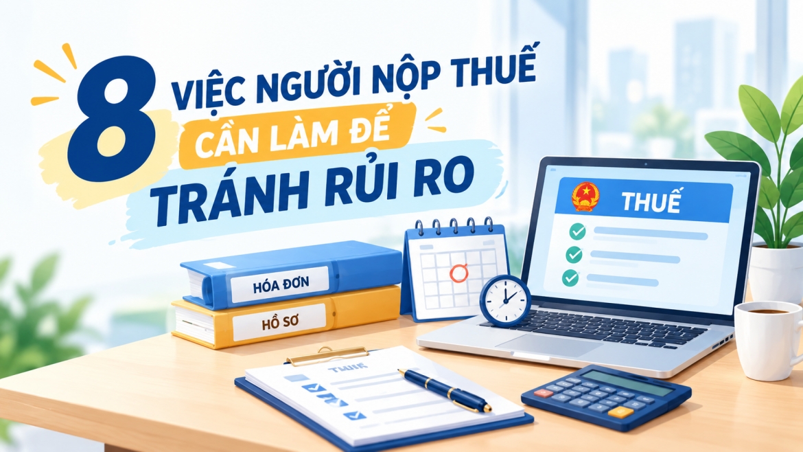Đừng để sai sót nhỏ thành rủi ro thuế lớn: 8 điều người nộp thuế cần lưu ý