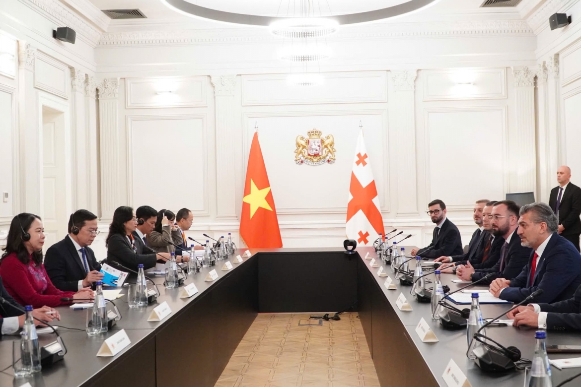 pho chu tich nuoc vo thi Anh xuan hoi kien tong thong georgia hinh anh 2