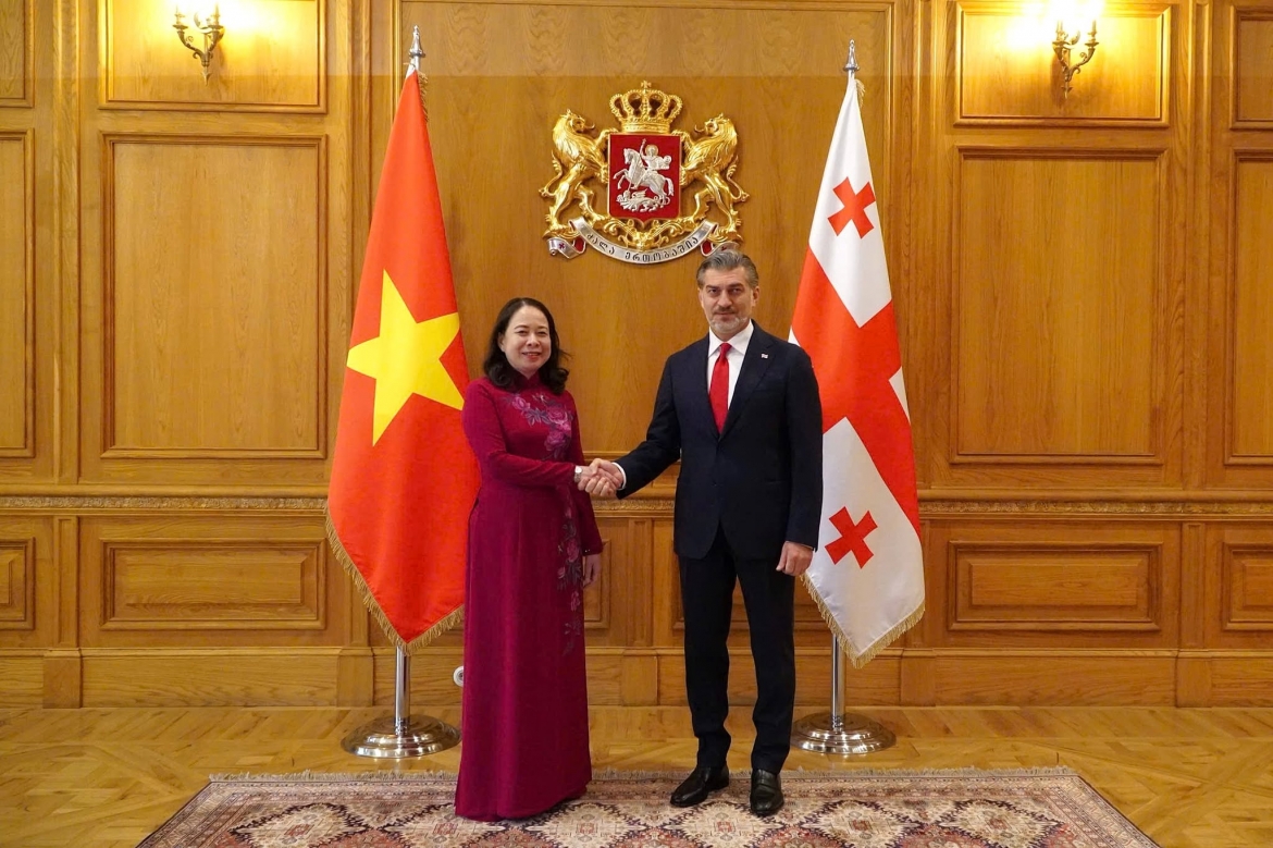pho chu tich nuoc vo thi Anh xuan hoi kien tong thong georgia hinh anh 1