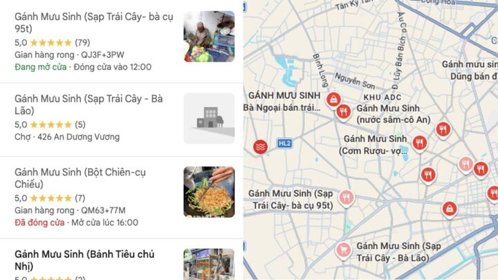 giup nguoi gia neo don, gioi tre ghim loat quan ganh muu sinh tren google maps hinh anh 1