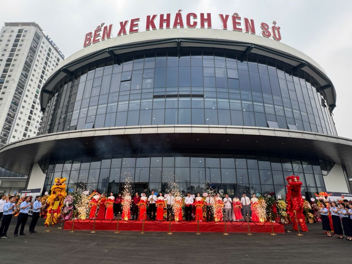 Bến xe Yên Sở chính thức khai trương, tăng kết nối vận tải liên tỉnh Hà Nội
