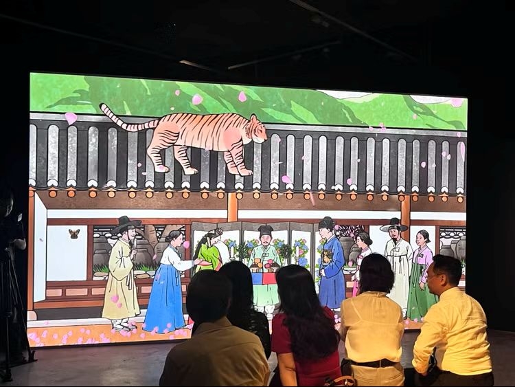 digital art brings korean folk paintings to life at hanoi exhibition picture 1