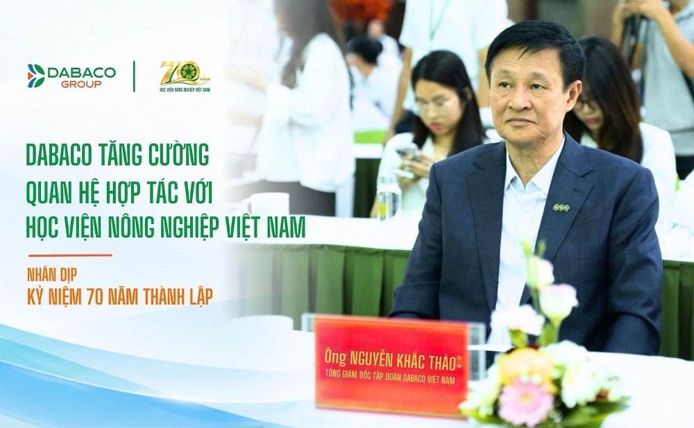 Dabaco tăng cường quan hệ hợp tác với Học viện Nông nghiệp Việt Nam