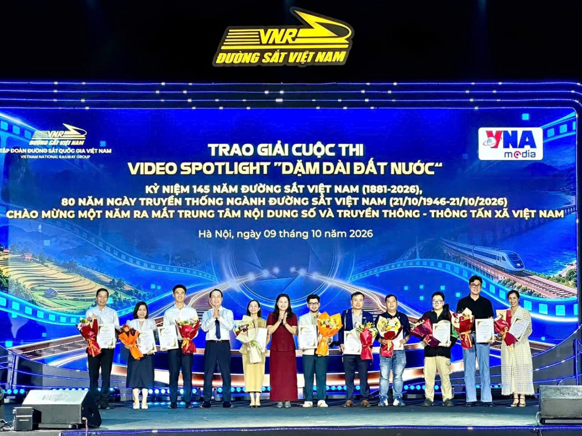 Trao giải các cuộc thi chào mừng 145 năm xây dựng và phát triển Đường sắt Việt Nam