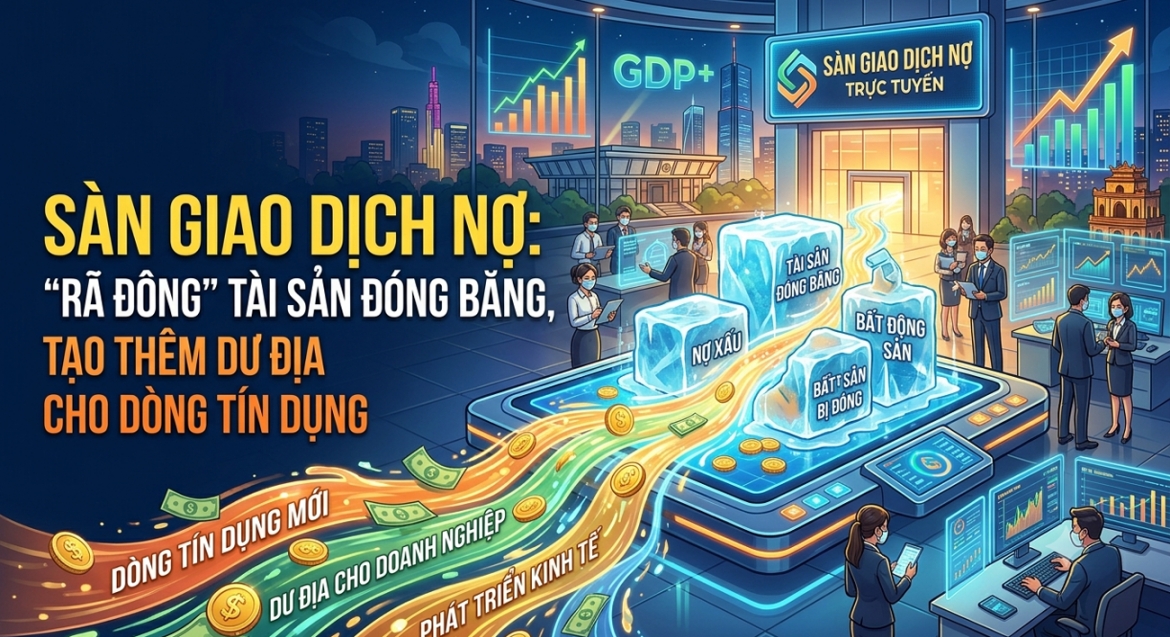 san giao dich no ra dong tai san dong bang, tao them du dia cho dong tin dung hinh anh 3