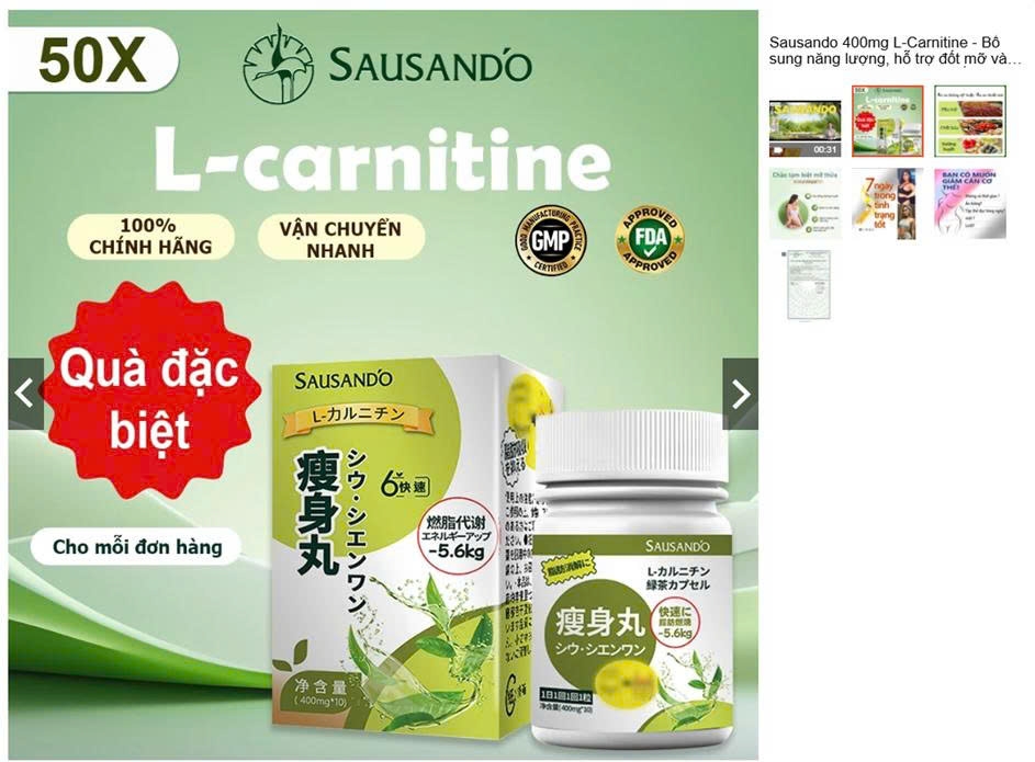 bo y te yeu cau shopee go san pham giam can sausando slimming capsule hinh anh 1