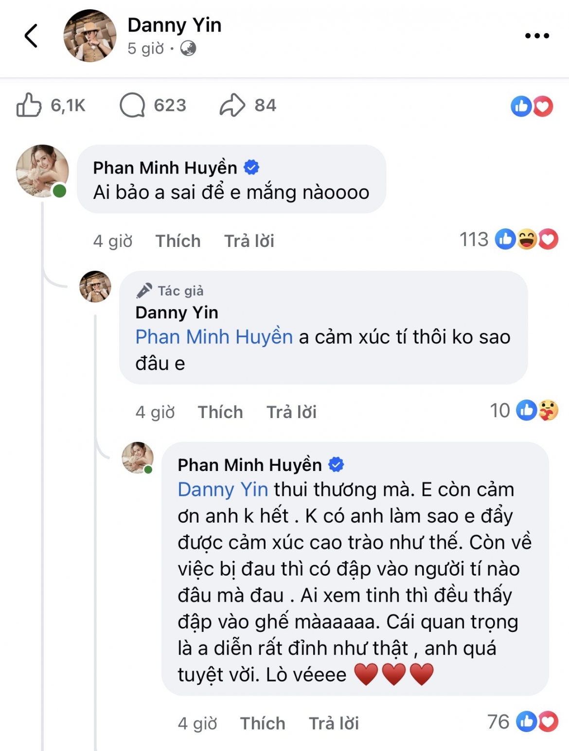 doan quoc Dam len tieng ve canh dien dap mam, nhet com vao mieng huyen lizzie hinh anh 3