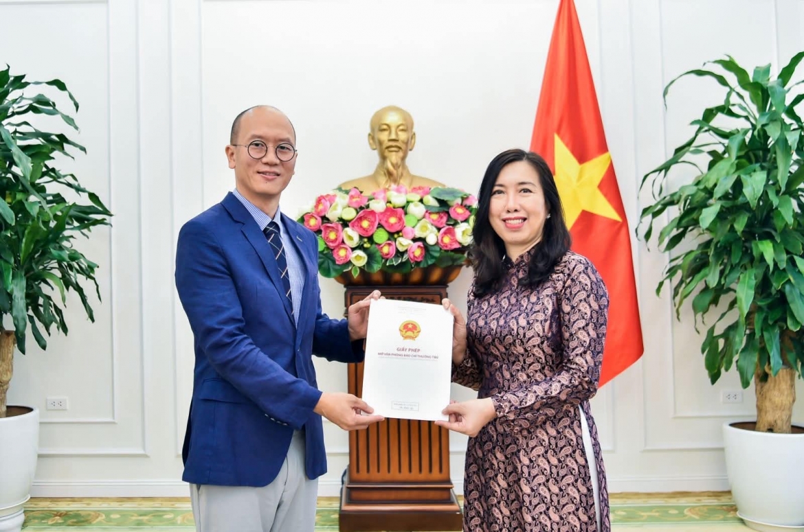 Trao giấy phép mở lại Văn phòng thường trú KBS (Hàn Quốc) tại Việt Nam