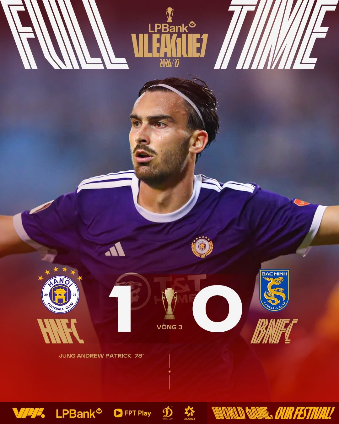 ket qua vong 3 v-league 2026 2027 ha noi fc nhoc nhan danh bai bac ninh hinh anh 2