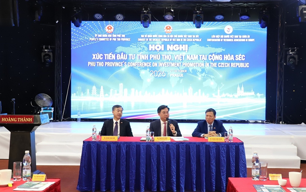 thuc day hop tac dau tu giua tinh phu tho va cac doanh nghiep cong hoa sec hinh anh 1
