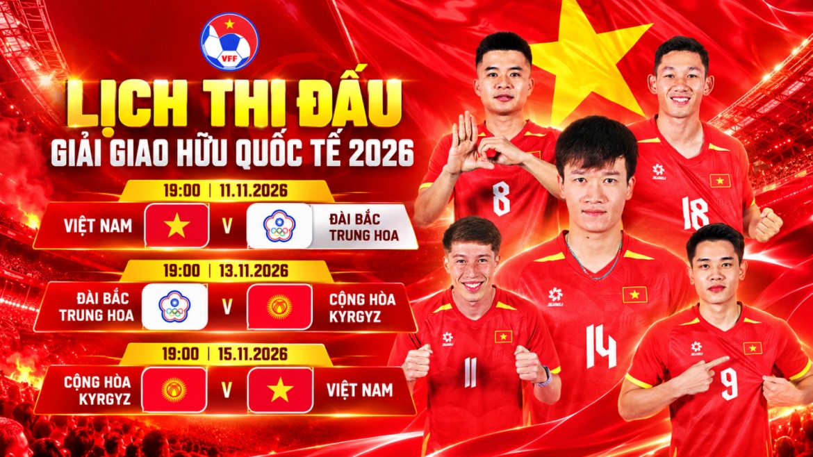 lich thi dau Dt viet nam tai fifa days thang 11 2026 hinh anh 1