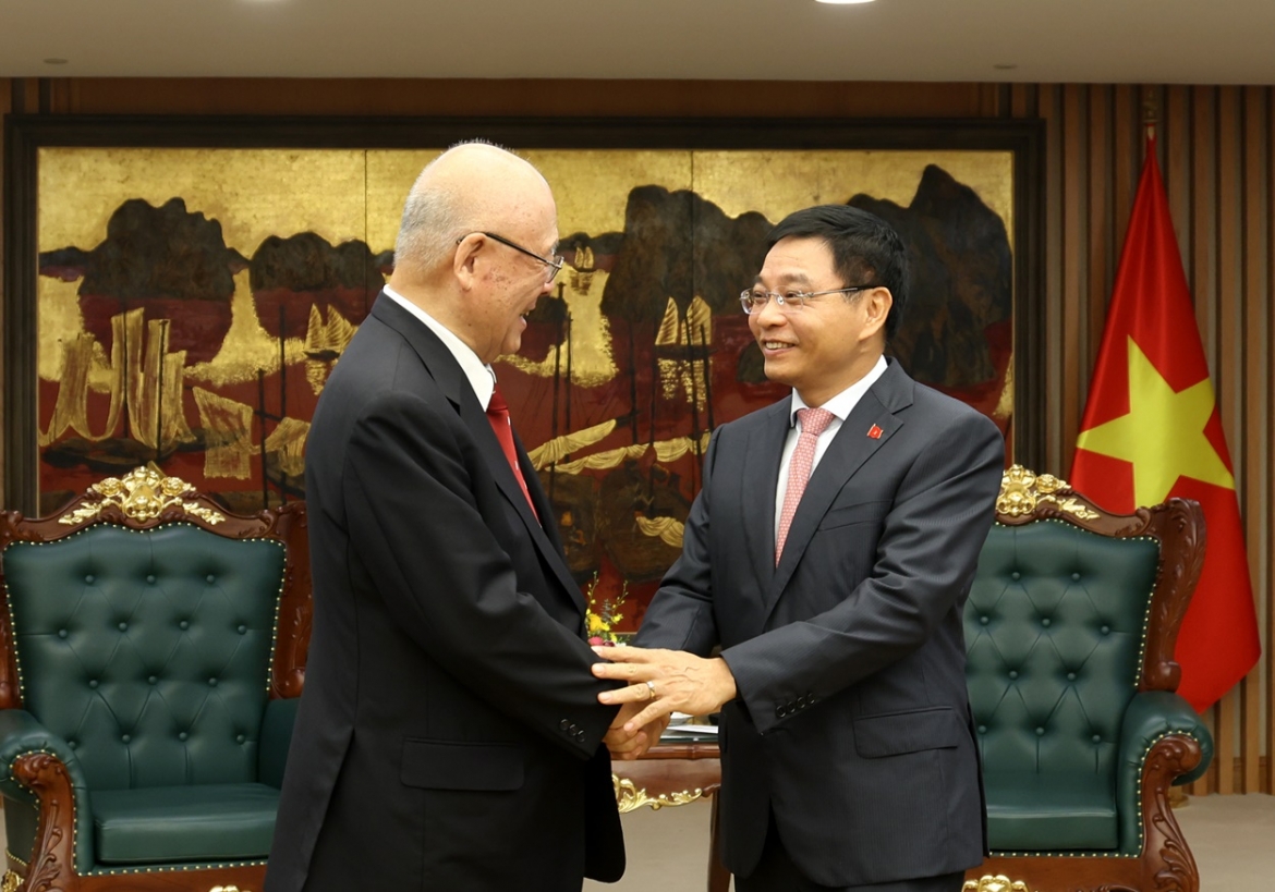 Phó Thủ tướng tiếp Cố vấn đặc biệt Liên minh Nghị sĩ hữu nghị Nhật Bản-Việt Nam