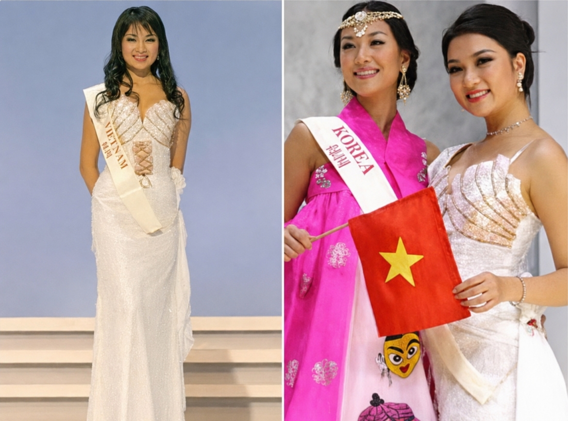 hoa hau viet nam thanh tien si o tuoi 41 lot top 15 miss world, song kin tieng hinh anh 2
