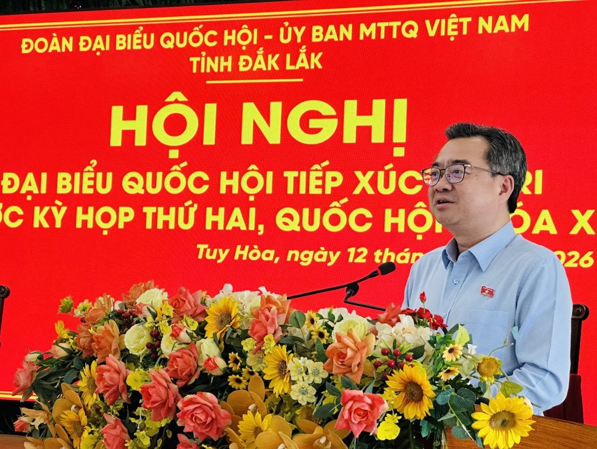Trưởng Ban Chính sách, Chiến lược Trung ương tiếp xúc cử tri tại Đắk Lắk