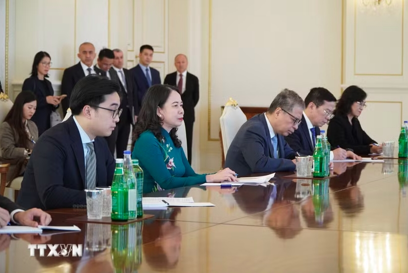 Phó Chủ tịch nước Võ Thị Ánh Xuân hội đàm với Tổng Thống Azerbaijan Ilham Aliyev