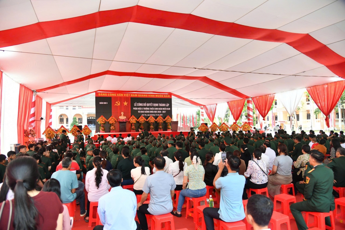 cong bo quyet dinh thanh lap phan hieu 2, truong thieu sinh quan mien nam hinh anh 3