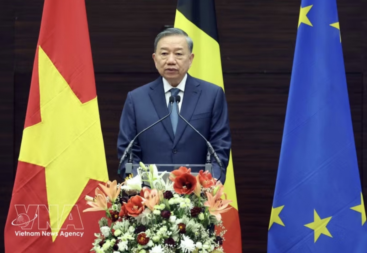top leader gives policy speech in brussels, sharing vision for vietnam-eu ties picture 1