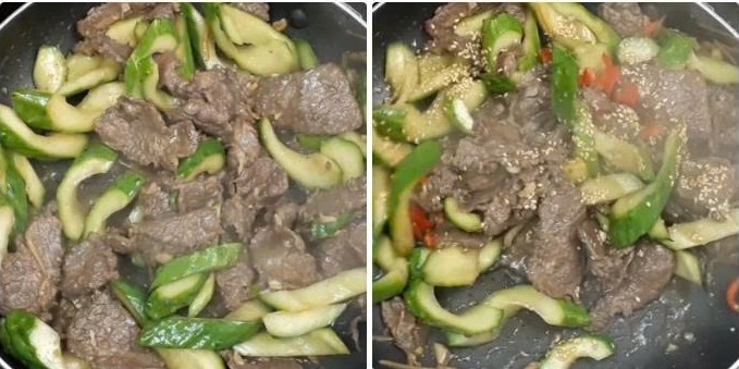 thit bo xao dua leo mon ngon la mieng hinh anh 1
