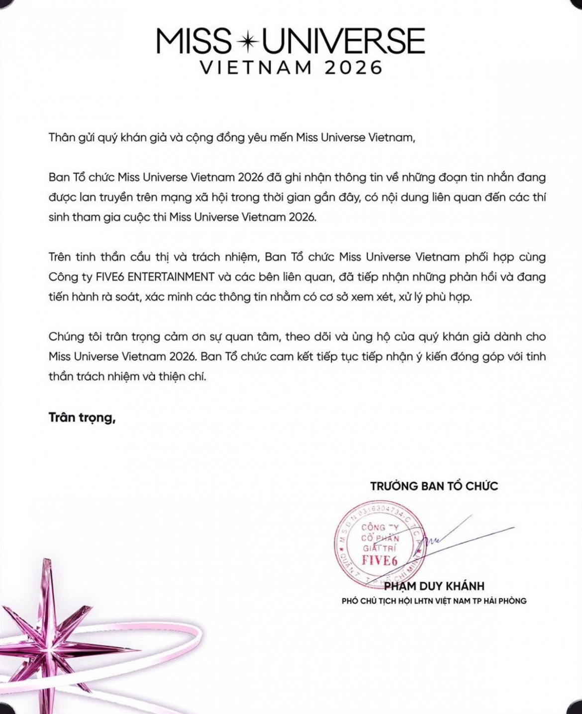 ro ri thong tin nhom chat noi xau thi sinh btc miss universe vietnam len tieng hinh anh 3