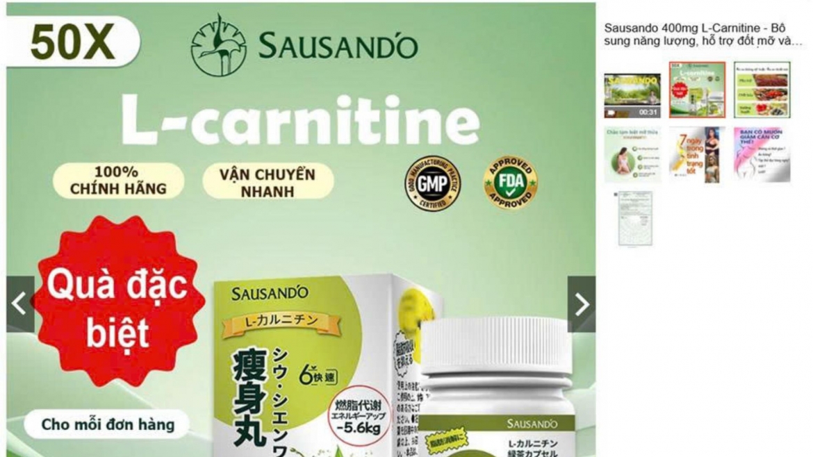 bo y te tiep tuc yeu cau go quang cao sausando slimming capsule tren tiktok hinh anh 1