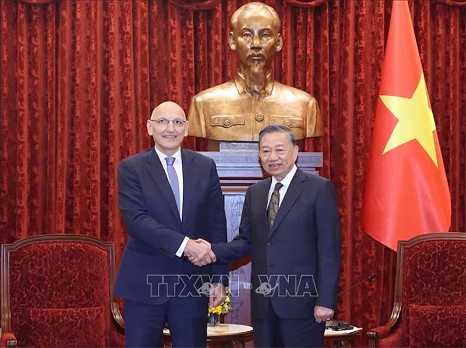 tong bi thu, chu tich nuoc to lam tiep Dac phai vien cua tong thong azerbaijan hinh anh 1