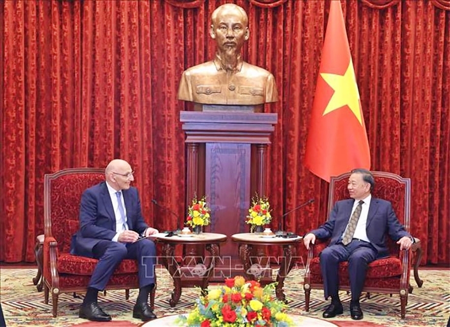 tong bi thu, chu tich nuoc to lam tiep Dac phai vien cua tong thong azerbaijan hinh anh 2