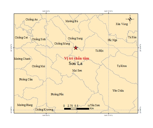 son la dong dat 4,2 do richter, nguoi dan cam nhan ro rung lac hinh anh 1