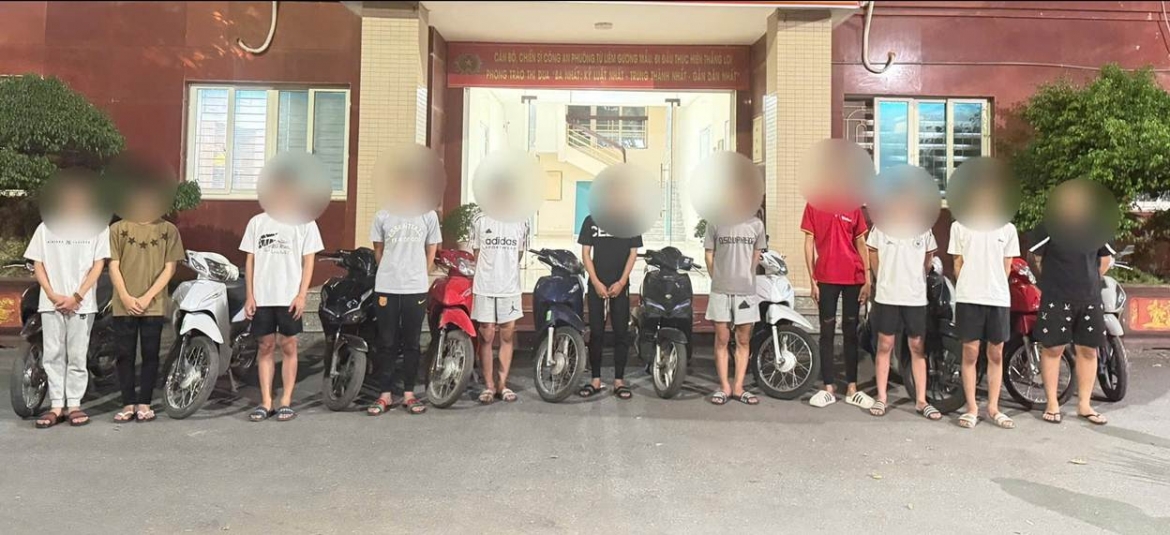trieu tap them 17 doi tuong vu doan xe may nao loan san my Dinh, ha noi hinh anh 1