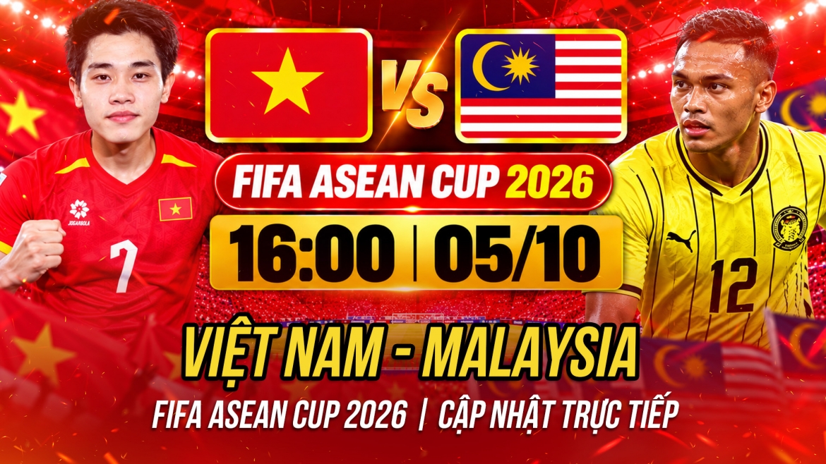 Trực tiếp Việt Nam 0-0 Malaysia: Hai Long và Minh Hoàng suýt ghi bàn